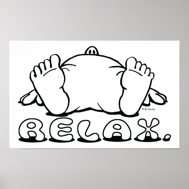 Póster Relax poster (Frente)