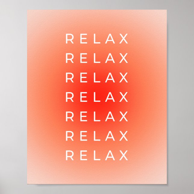 Póster Relax Relax Gradiente (Frente)