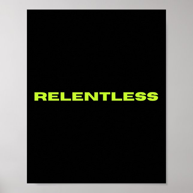 Póster Relentless  (Frente)