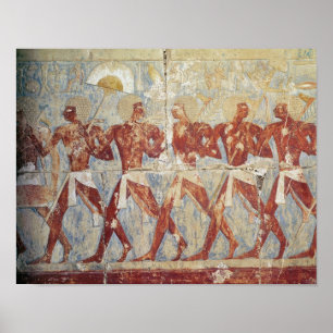 Póster Relief depicting parade in honour of Hathor