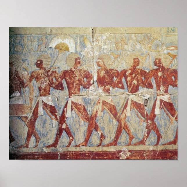 Póster Relief depicting parade in honour of Hathor (Frente)