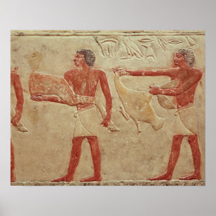 Póster Relief depicting servants