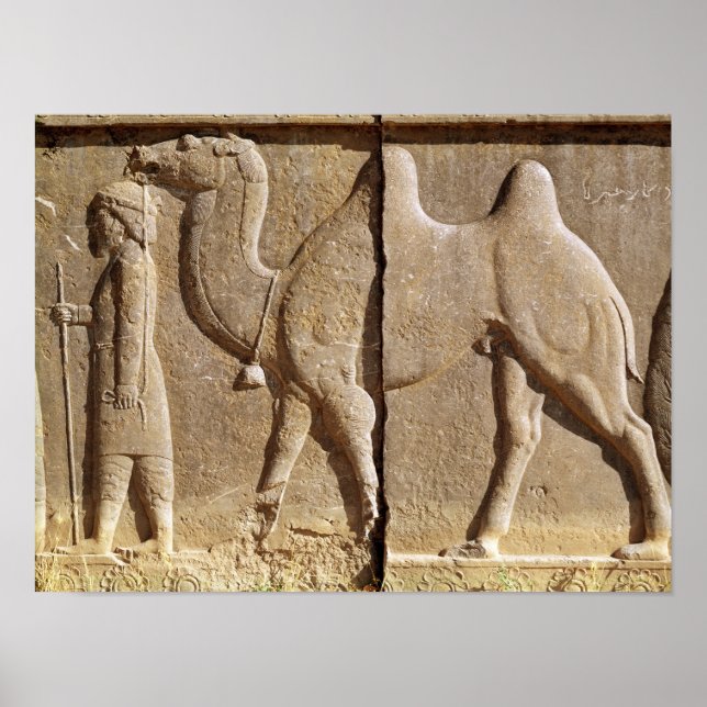 Póster Relief from the front of the eastern stairway (Frente)