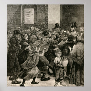 Póster Relief of the Unemployed in London