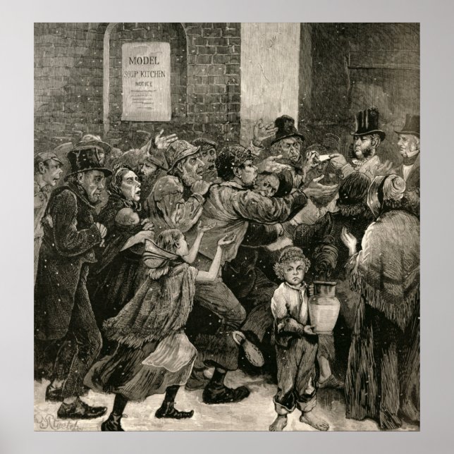 Póster Relief of the Unemployed in London (Frente)