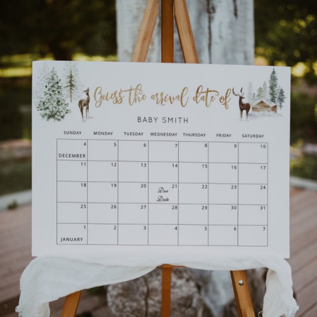 Póster Relieve metalizado de oro de venado de invierno ad (Subido por el creador)