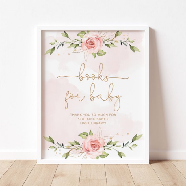 Póster Relieve metalizado de oro floral rosa Rubor Libros (Subido por el creador)