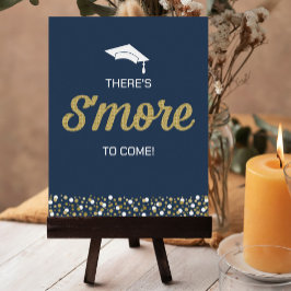 Póster Relieve metalizado dorado Script S’more Confetti B