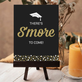 Póster Relieve metalizado dorado Script S’more Confetti B