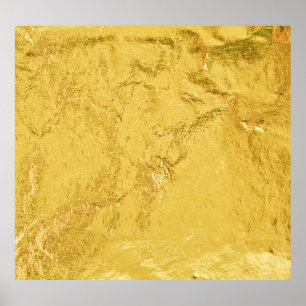 Póster Relieve metalizado dorado: Textura abstracta brill