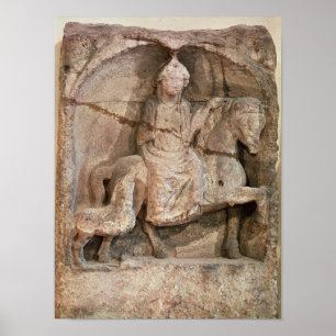 Póster Relieve que representa a Epona, diosa gala