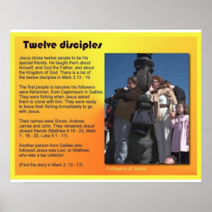 Póster Religión, Cristianismo, Jesús Doce discípulos