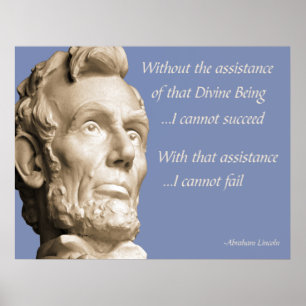 Póster Religión de Abraham Lincoln