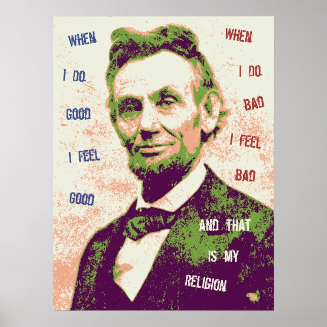 Póster Religión de Lincoln (Frente)