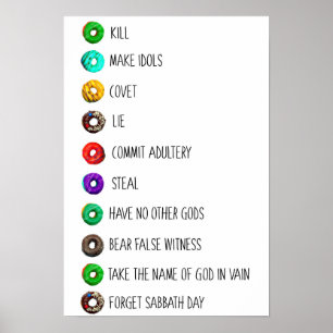 Póster religión divertida del humor del mensaje de la