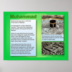 Póster Religión, Islam, Mahoma