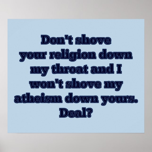 Póster Religion VS. Atheism, part 2 (Frente)