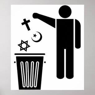 Póster Religión Wastebin