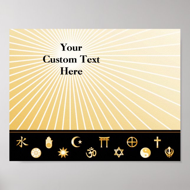 Póster Religiones internacionales (Frente)