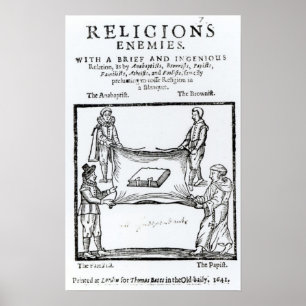 Póster Religions Enemies, 1641
