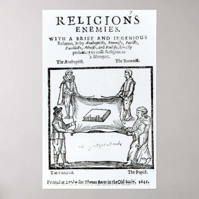 Póster Religions Enemies, 1641 (Frente)