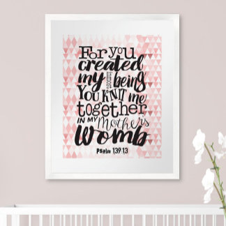 Póster Religioso Para Usted Creó Knit Me Together