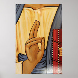 Póster Religious Hand Signal Art