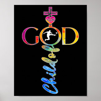 Póster Religious Jesus Soccer Child Of God Soccer _1 