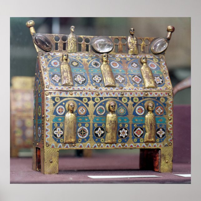 Póster Reliquary Chasse, Limoges, c.1200-50 (Frente)