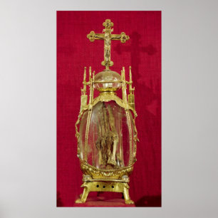 Póster Reliquary containing the hand of St. Attalia