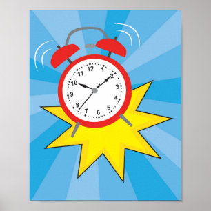Póster Reloj Alarmando