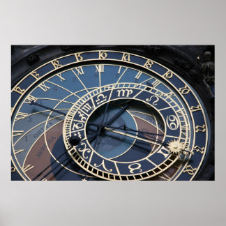 Póster Reloj astronómico