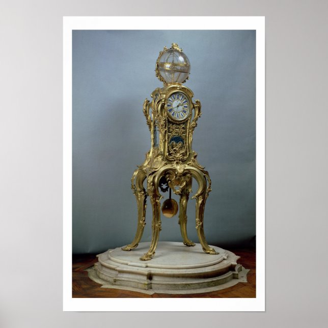 Póster Reloj astronómico de pasaje hecho por Jacques Caff (Frente)