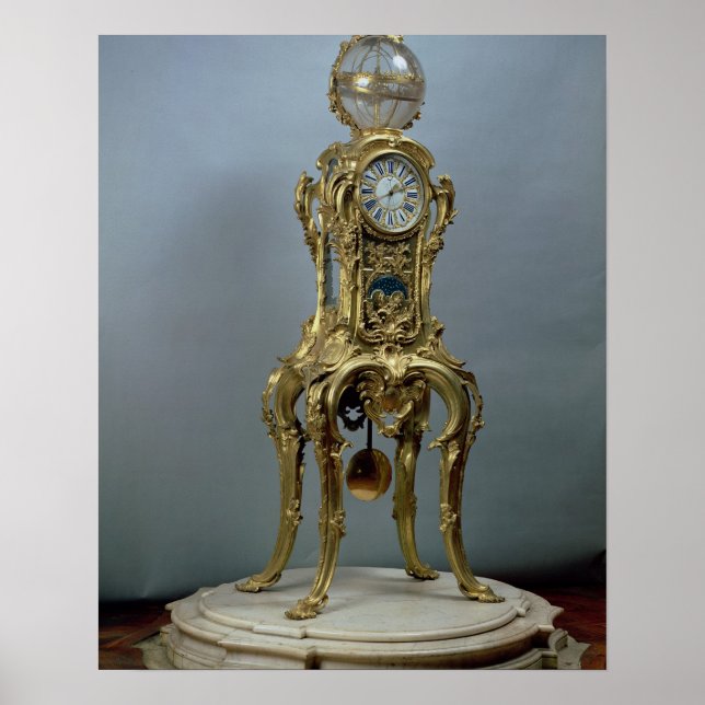 Póster Reloj astronómico de pasaje hecho por Jacques Caff (Frente)