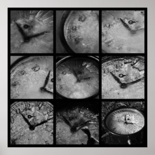 Póster Reloj congelado