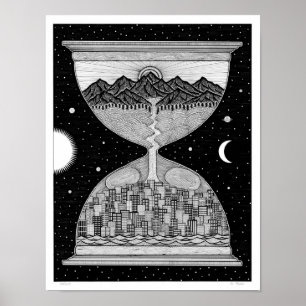Póster Reloj de arena