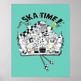 Póster Reloj de cucú de tiempo de Ska