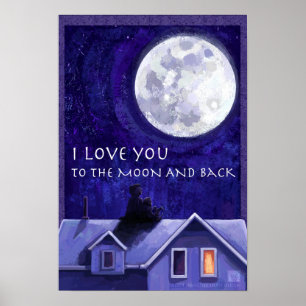 Póster Reloj de Luna