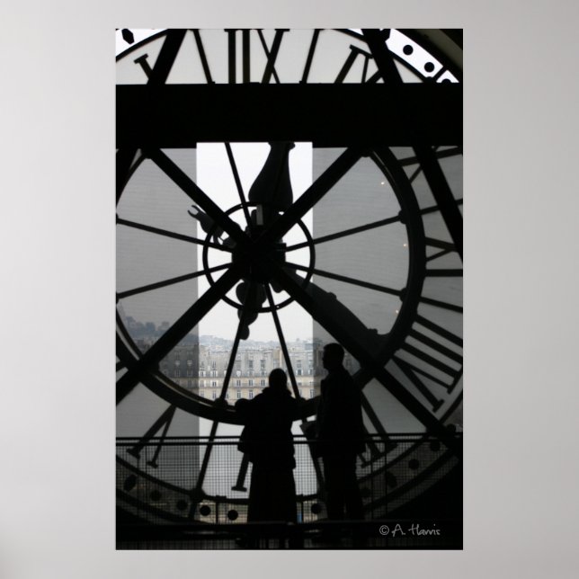 Póster Reloj de París (Frente)