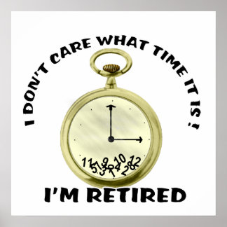 Póster Reloj de retirada