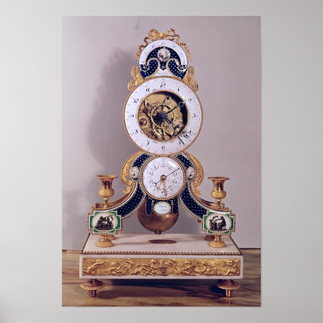 Póster Reloj decimal y duodecimal (Frente)