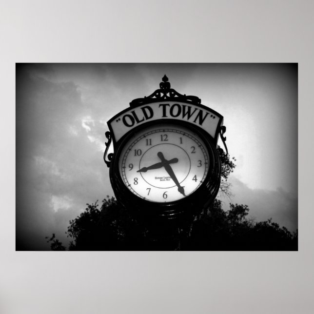 Póster Reloj del casco antiguo (Frente)