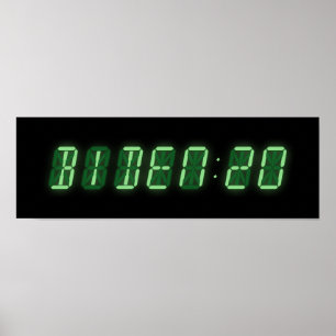 Póster Reloj digital Joe Biden 2020