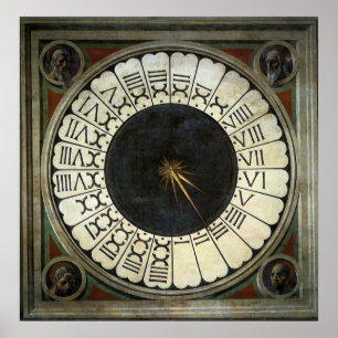 Póster Reloj en el Duomo por Paolo Uccello