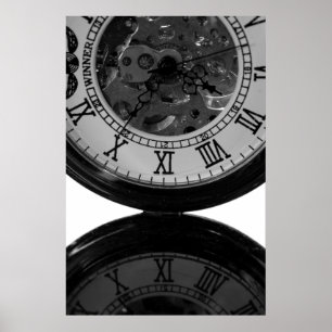 Póster Reloj esquelético