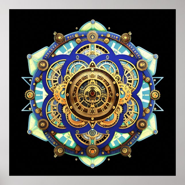 Póster Reloj mecánico asombroso (Frente)