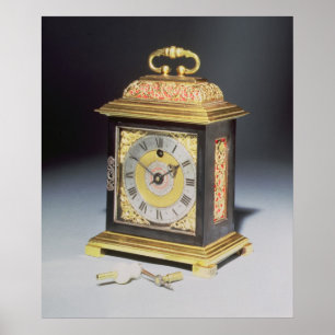 Póster Reloj miniatura del soporte