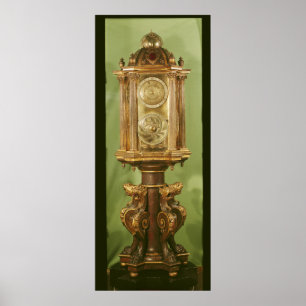 Póster Reloj planetario, terminado en 1520