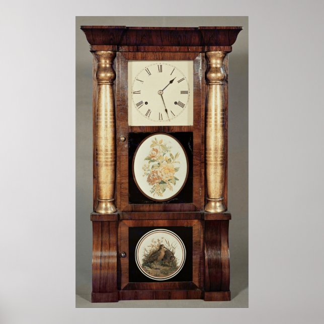 Póster Reloj sin columnas, c.1855 (Frente)