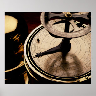 Póster Reloj solar equinoccial el 1880